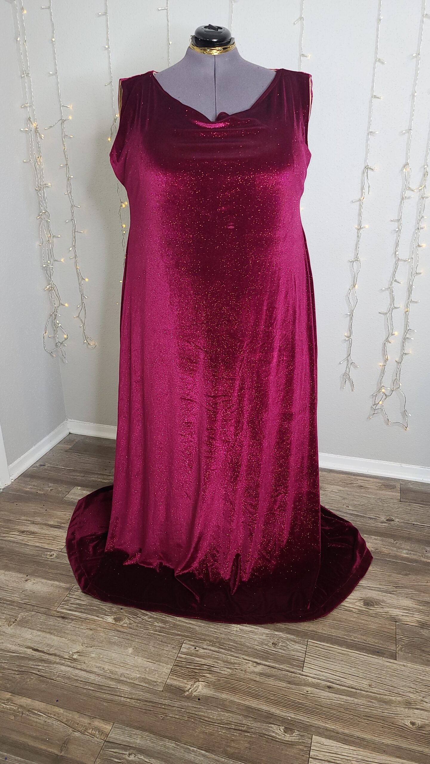Burgundy Sleeveless Dress