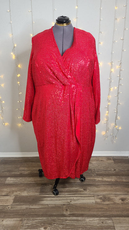 Plus Size Red Wrap Dress | Red Wrap Dress | Christina Wells Designs Plus Size Red Wrap Dress | Red Wrap Dress | Christina Wells Designs