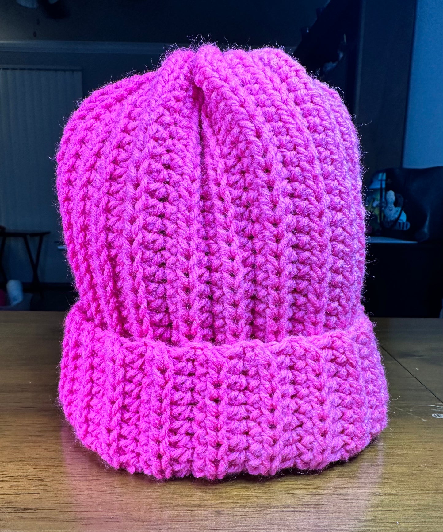 Crochet Beanie Hat | Pink Crochet Beanie | Christina Wells Designs